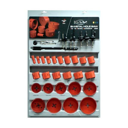 KW Bi-Metal Hole Saw Set 36 PCS (KW04-9136) with Stand