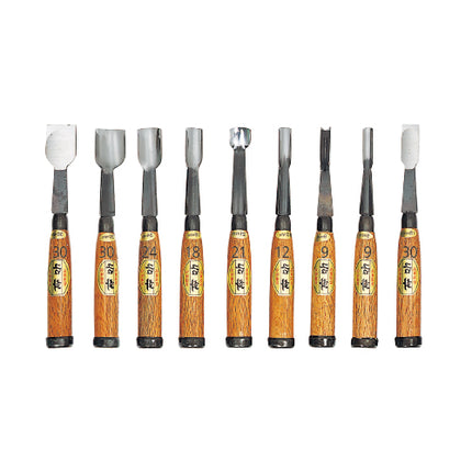 KEUMHWA Carving Chisel Set 3PU-Gouge Set(Through-Tang)