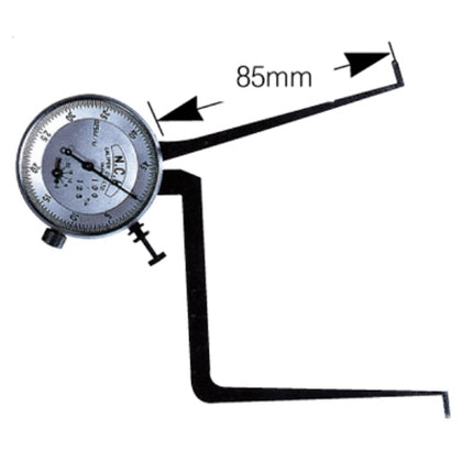KASEDA Dial Caliper Gauge, Inside, Type B B-10 100-125MMX0.025