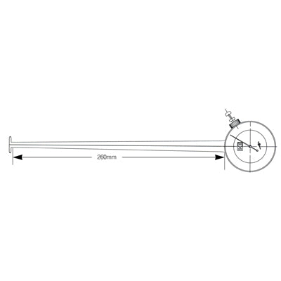 KASEDA Dial Caliper Gauge, Inside, Type C2 C270-2 20-44MMX0.05