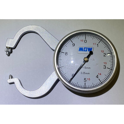 HANDO Dial Caliper Gauge, Thickness Lens A-15M 15x0.05mm