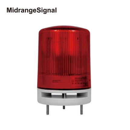 PATLITE Signal Patlite Warning Light, Ø100, Red, DC12-24V MB10-M1NJ-R