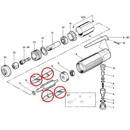 SP VESSEL Rotor Blade (each, 4 per set) for SP-1200