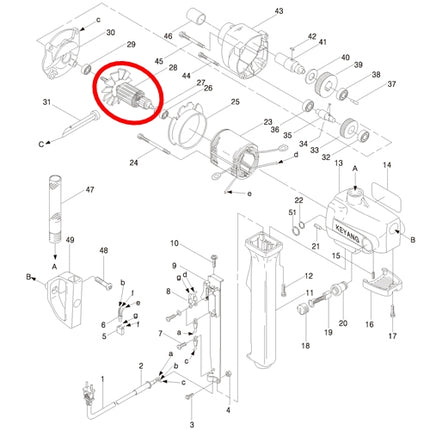 KEYANG Armature (Rotor) 3003240 for D-23
