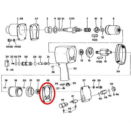 SP VESSEL Rear Gasket for SP-1156TR
