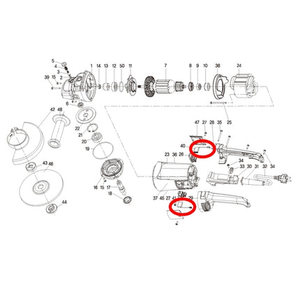 KEYANG Carbon Brush Set 2011317 for DG-180FB