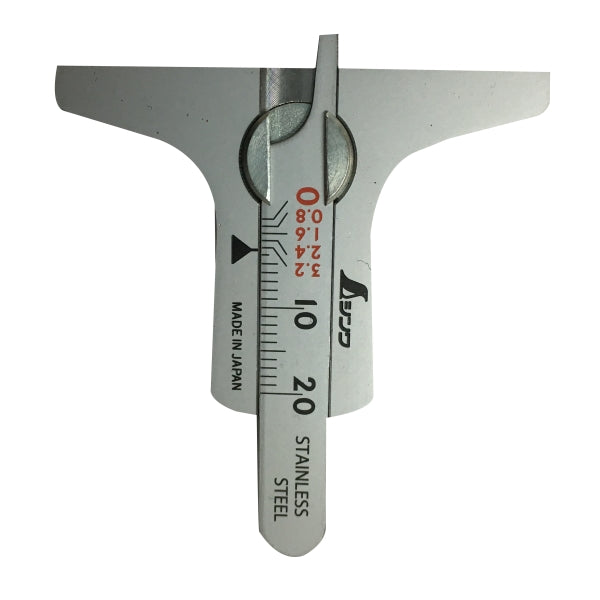 SHINWA Analog Depth Gauge (Tire) S-19300