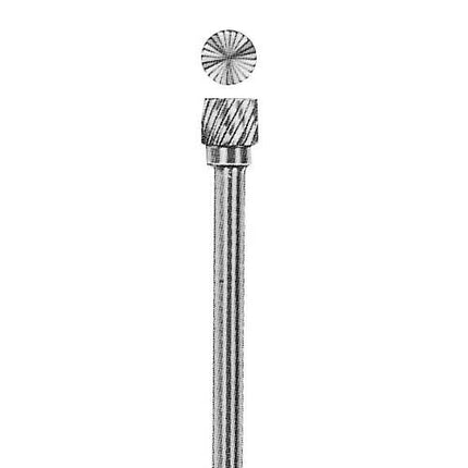 SGS Carbide Rotary Burr, Cylindrical, End Cut (SB), 3mm Shank, Double Cut, Ø6.3×4.7mm