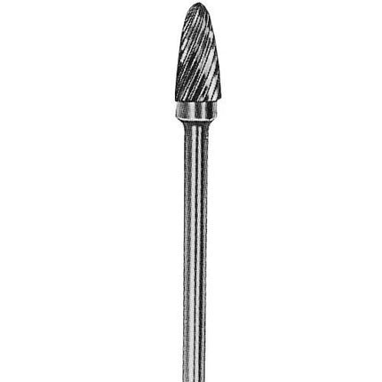 SGS Carbide Rotary Burr, Tree, Radius End (SF), 3mm Shank, Double Cut, Ø6.3×12.7mm