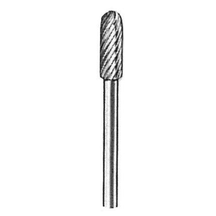 SGS Carbide Rotary Burr, Cylindrical, Ball Nose (SC), 3mm Shank, Double Cut, Ø5×12.7mm