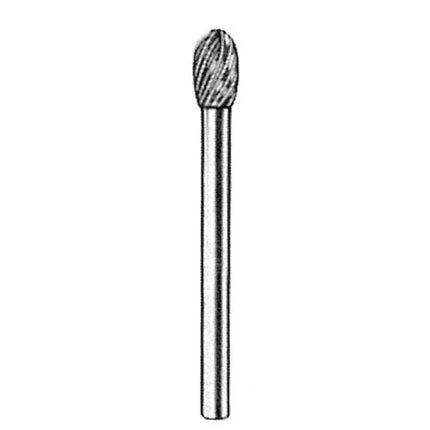 ADVANCE Carbide Rotary Burr, Cylindrical (SA), 3mm Shank, Double Cut, Ø3×9.5mm–5×4.7mm