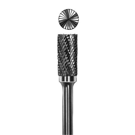ADVANCE Carbide Rotary Burr, Cylindrical, End Cut (SB), 6mm Shank, Double Cut