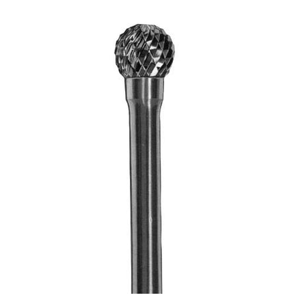 SGS Carbide Rotary Burr, Ball (SD), 6mm Shank, Double Cut, Ø6×5mm–25×21mm