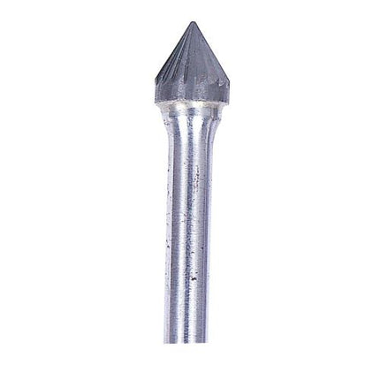 ADVANCE Carbide Rotary Burr, Cone 60° (SJ), 6mm Shank, Single Cut