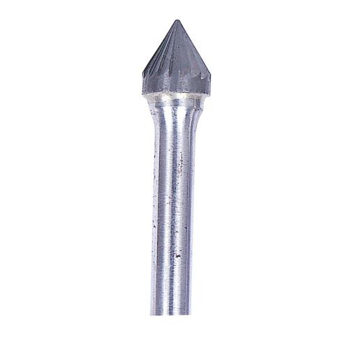 SGS Carbide Rotary Burr, Cone 60° (SJ), 6mm Shank, Single Cut