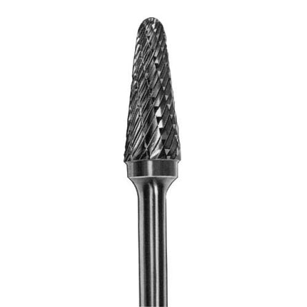 ADVANCE Carbide Rotary Burr, Taper, Radius End (SL), 6mm Shank, Double Cut