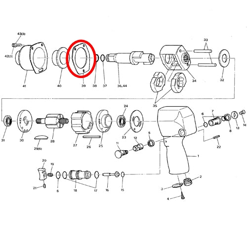 SP VESSEL Hammer Case Gasket for SP-1148F