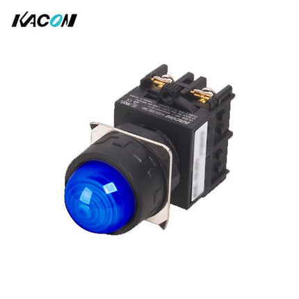 KACON Pilot Lamp, Ø25, Round, Blue, DC24V K25-14B