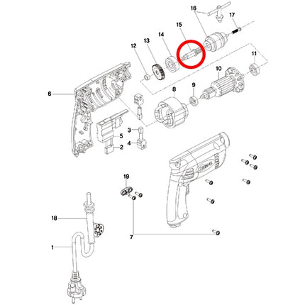KEYANG Spindle 2023076 for PD-6K, 6K2, 6KB