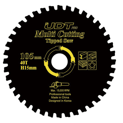 UDT TCT Multi-Material Saw Blade, Ø105–230 mm