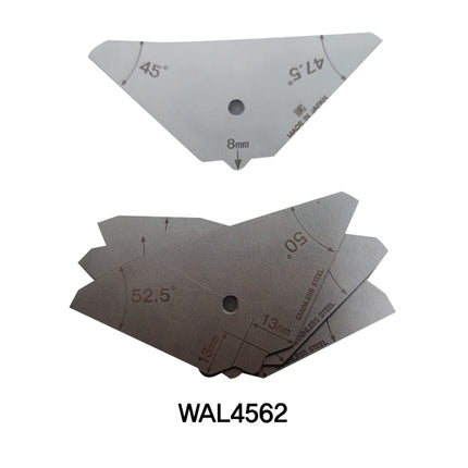NIIGATA SEIKI Angle Limit Gauge WAL4562 45-60"/5"(4PCS/SET)