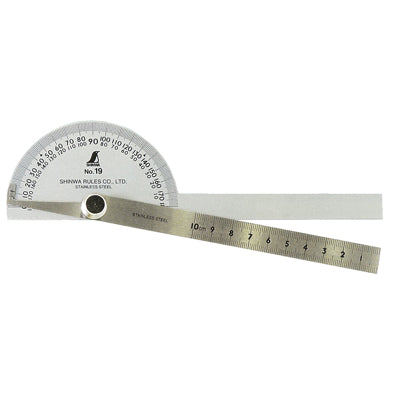 SHINWA Protractor, Dual Scale NO-19D 153mm