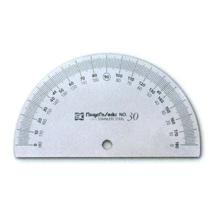 NIIGATA SEIKI Protractor, Half Circle 180° NO192-120 120MMX1.5X180'