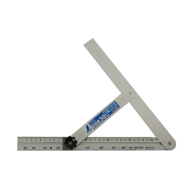 SHINWA Adjustable Angle Ruler, 300mm, Angle Scale S-62660