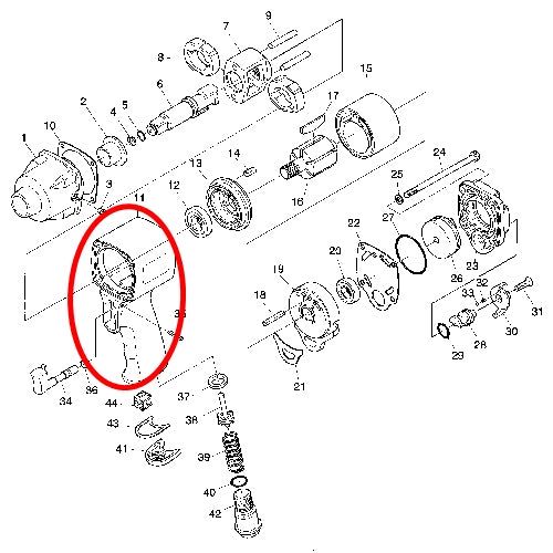 SP VESSEL Motor Housing for SP-7140