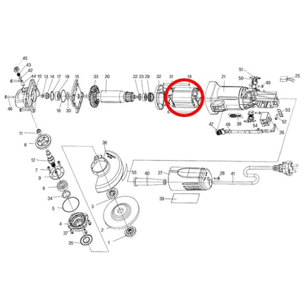 KEYANG Stator (Field Coil) 3011291 for ACT-100M