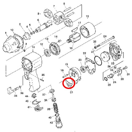 SP VESSEL Rear End Plate Gasket for SP-7140