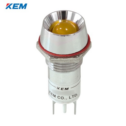 KEM KEM LED Indicator Light, Ø12mm, Standard-Brightness, AC220V, Yellow KL-12A220Y