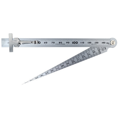 SHINWA Taper Gauge Set with Ruler, 62612 700S-S