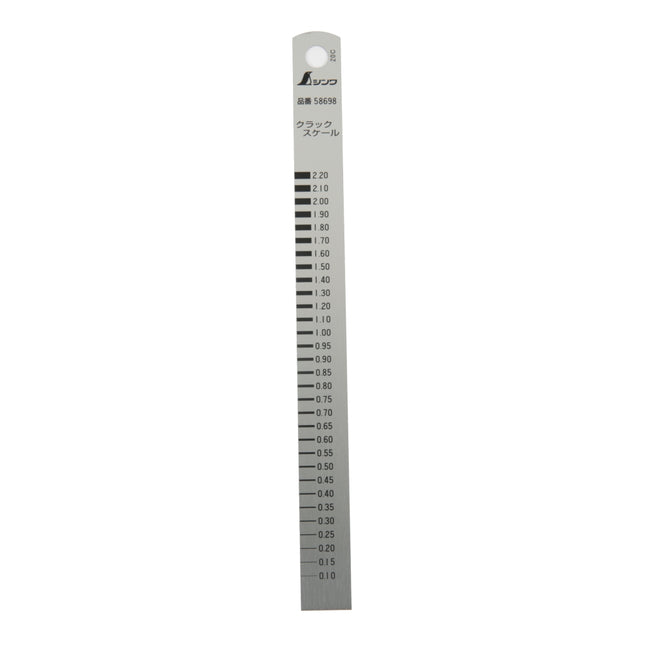 SHINWA Crack Gauge (Width, Length), Double-Sided 150mm S-58698