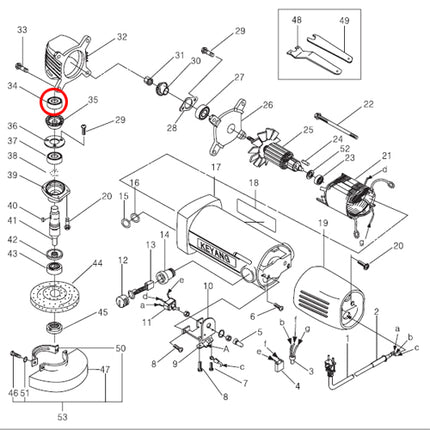 KEYANG Ball Bearing 608 [502-4582]