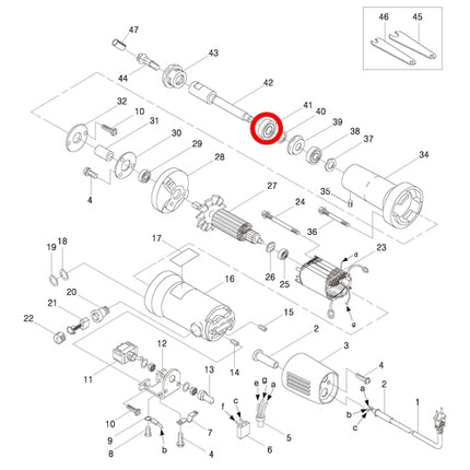 KEYANG Ball Bearing 6001 [502-4661]