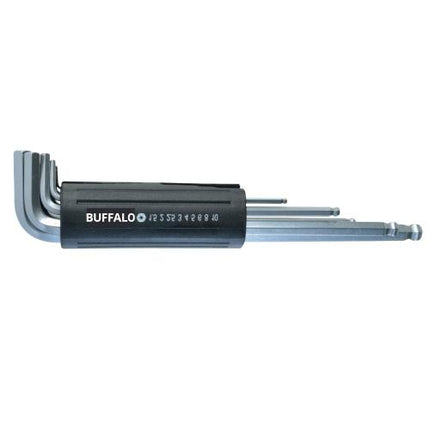 SESHIN BUFFALO Ball Hex Key Set Extra Long SB-LBKW9