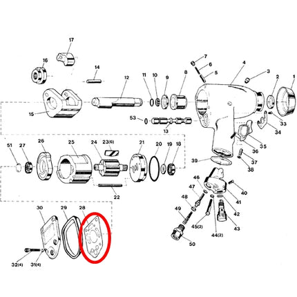 SP VESSEL Rear Gasket for SP-1135B