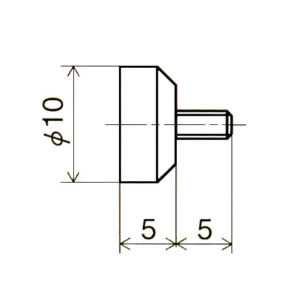 PEACOCK Dial Indicator Flat Contact Point (Teflon-Coated) X-7