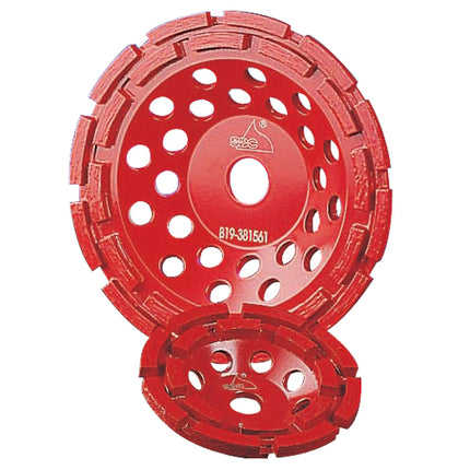 SHINHAN Diamond Cup Wheel, Double Row, Ø100–180 mm