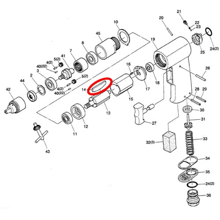SP VESSEL Rotor Blade (each, 4 per set) for SP-1540 ★