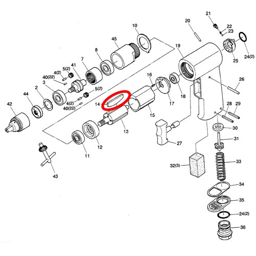 SP VESSEL Rotor Blade (each, 4 per set) for SP-1540 ★