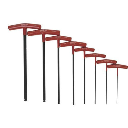 BONDHUS T-Handle Ball Hex Key Set 13187