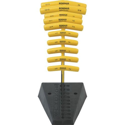 BONDHUS T-Handle Ball Hex Key Set 13190