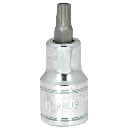 GENIUS TOOLS Star Bit Socket 5-Point Tamper-Proof 408+5020