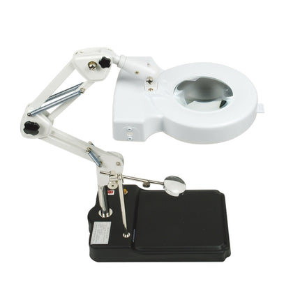 HANDO Illuminated Magnifier, Stand Type, LED, Black K-SKKB-8-13X