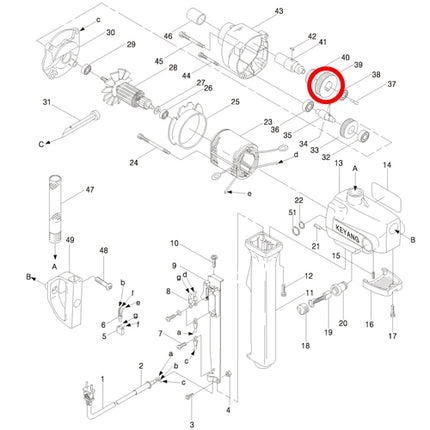 KEYANG Final Gear 2024204 for D-23