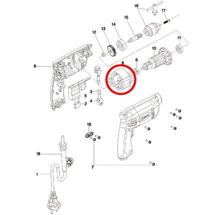 KEYANG Stator (Field Coil) 3011299 for PD-6K2