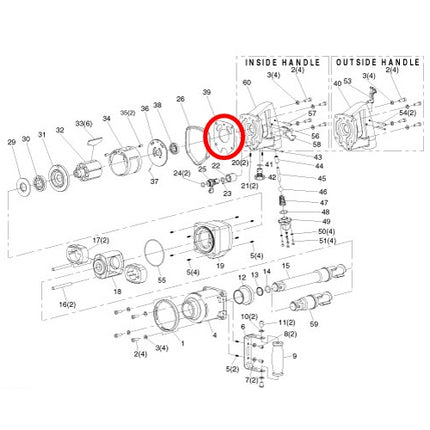 SP VESSEL Motor Case Gasket for SP-1192EX-2