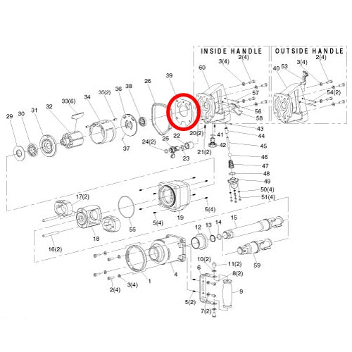 SP VESSEL Motor Case Gasket for SP-1192EX-2